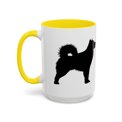 Malamute Silhouette 2-Tone Coffee Mug