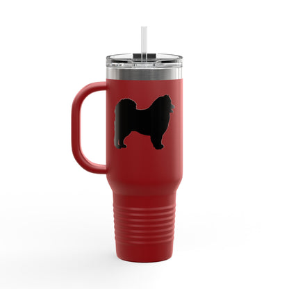 Samoyed Silhouette Insulated Travel Mug