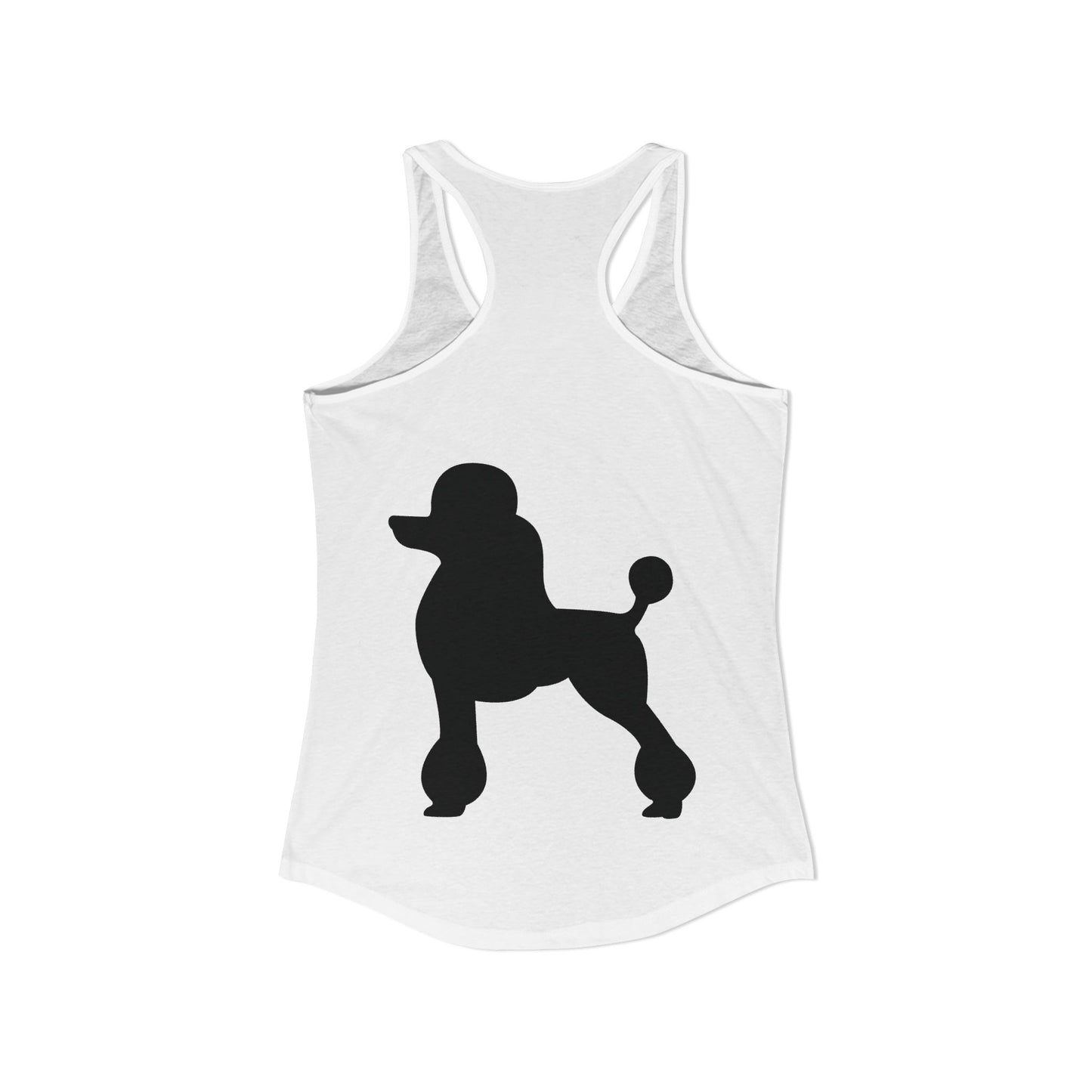 Poodle Silhouette Women's Racerback Tank