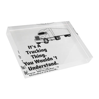 Trucking Thing Acrylic Photo Block