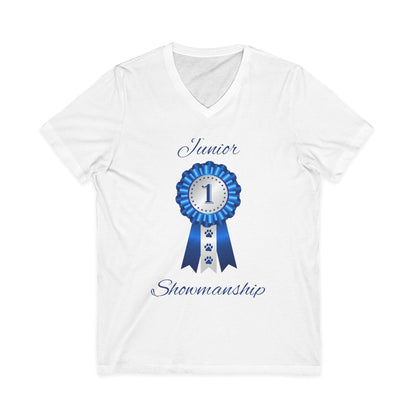Junior Showmanship Unisex Short Sleeve V-Neck Tee