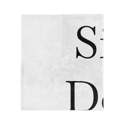 Size Does Matter Velveteen Microfiber Blanket