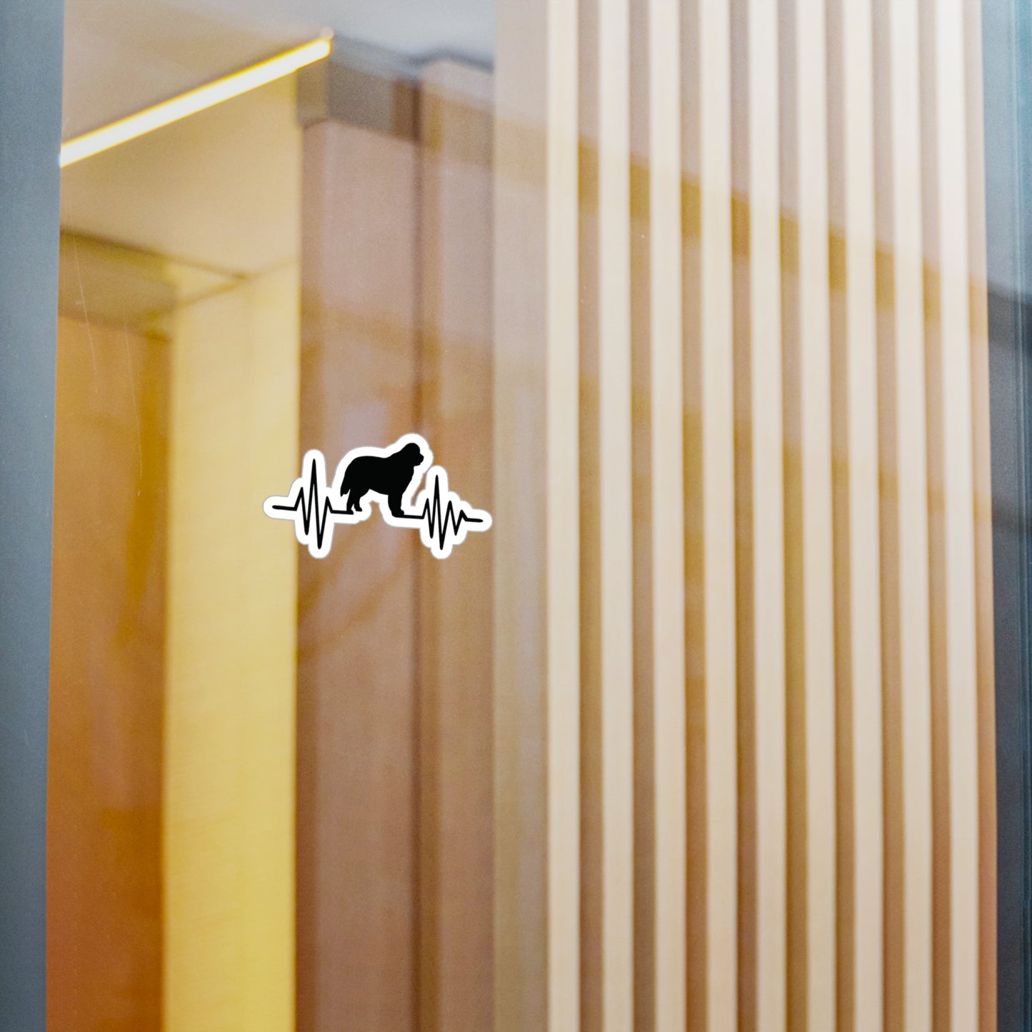 My Heart Beats For Newfies Vinyl Decal