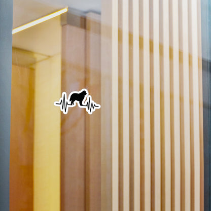 My Heart Beats For Newfies Vinyl Decal