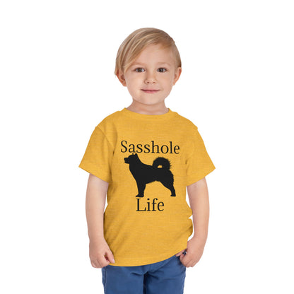 Sasshole Life Toddler Unisex Short Sleeve Crewneck Tee