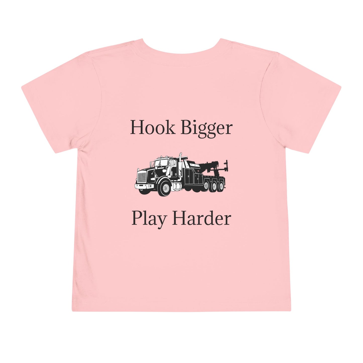 Hook Bigger Toddler Unisex Short Sleeve Crewneck Tee