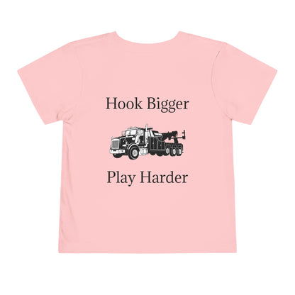 Hook Bigger Toddler Unisex Short Sleeve Crewneck Tee