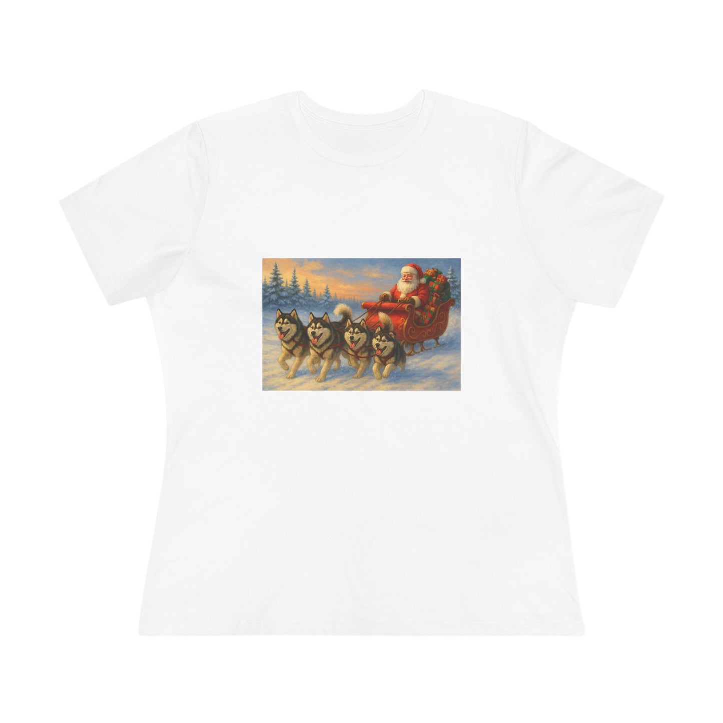 Dashing Through The Snow Women's Short Sleeve Crewneck Tee