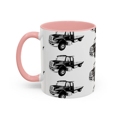 Flatbed Tow Truck 2-Tone Coffee Mug