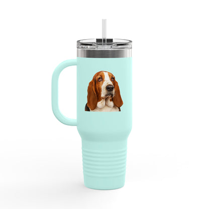 Basset Head Insulated Travel Mug