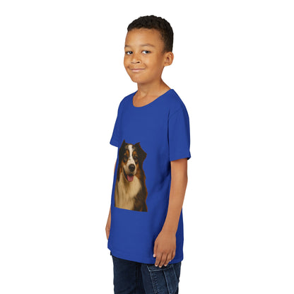 Aussie Head Youth Unisex Short Sleeve Crewneck Tee