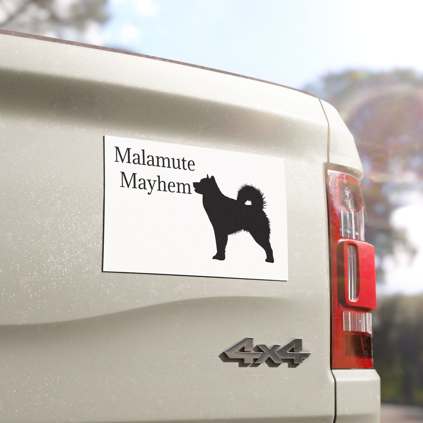 Malamute Mayhem Indoor/Outdoor Magnet
