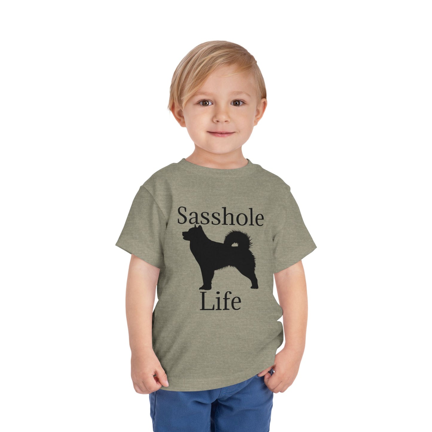 Sasshole Life Toddler Unisex Short Sleeve Crewneck Tee