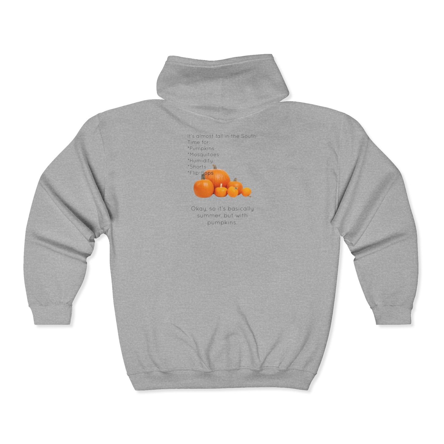 Fall In The South Unisex Full Zip Hoodie