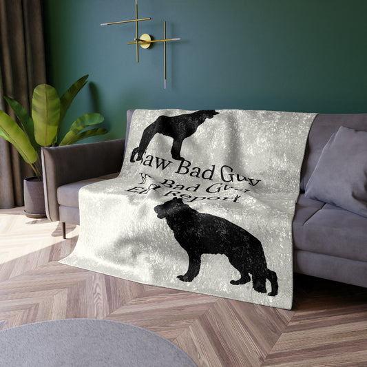 Bad Guy Crushed Velvet Blanket