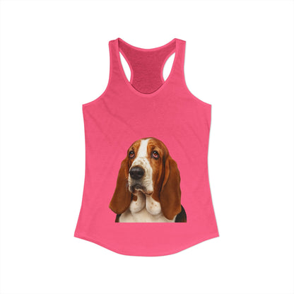 Basset Head Women's Racerback Tank