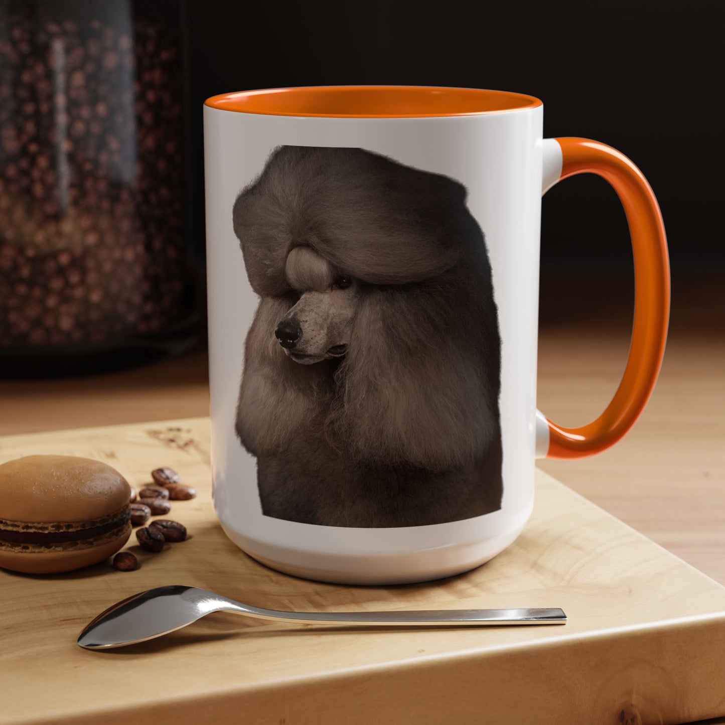 Poodle Head 2-Tone Coffee Mug