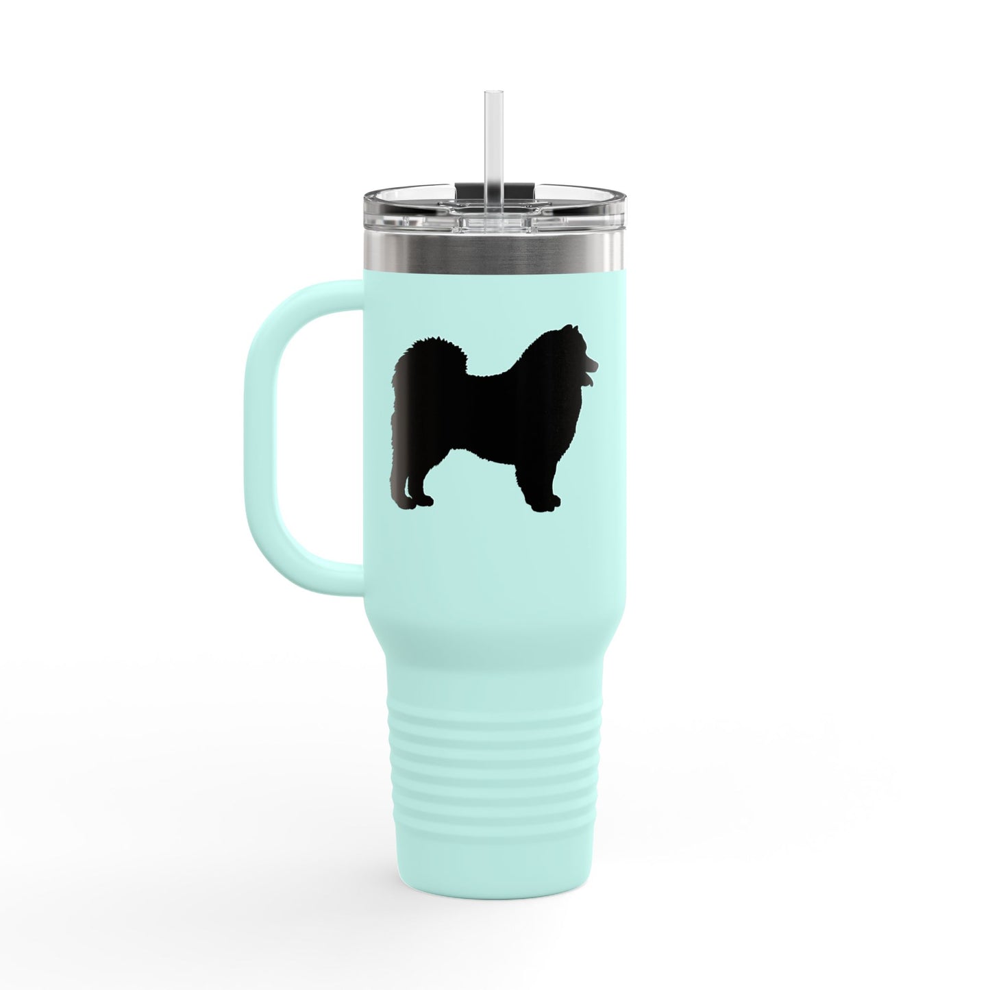 Samoyed Silhouette Insulated Travel Mug