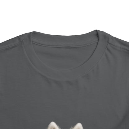 Samoyed Head Toddler Unisex Short Sleeve Crewneck Tee