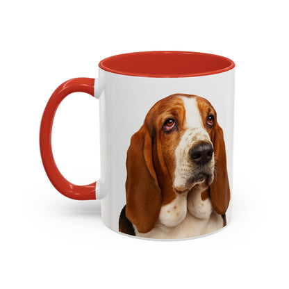 Basset Head 2-Tone Coffee Mug