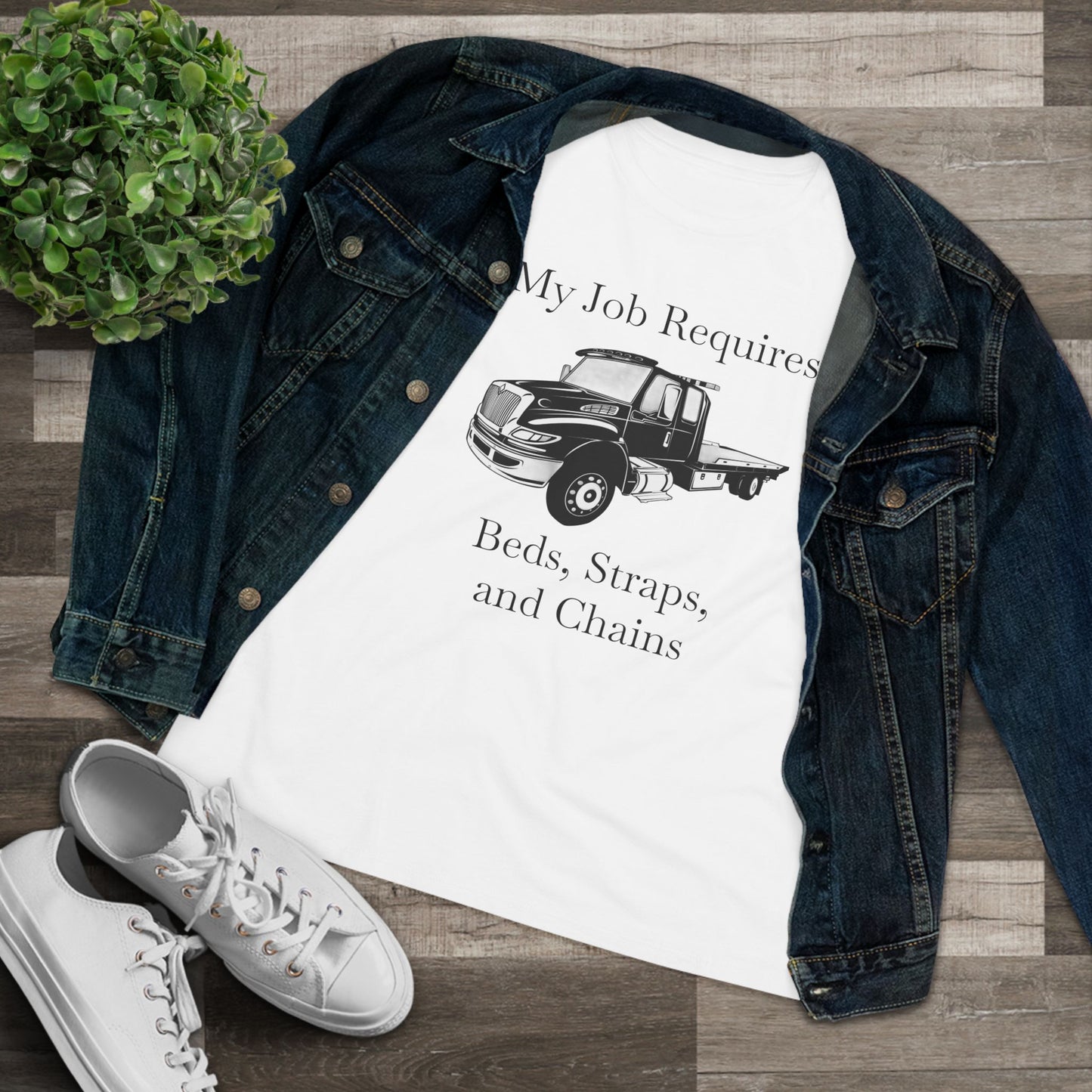 Beds, Straps, And Chains Women's Short Sleeve Crewneck Tee