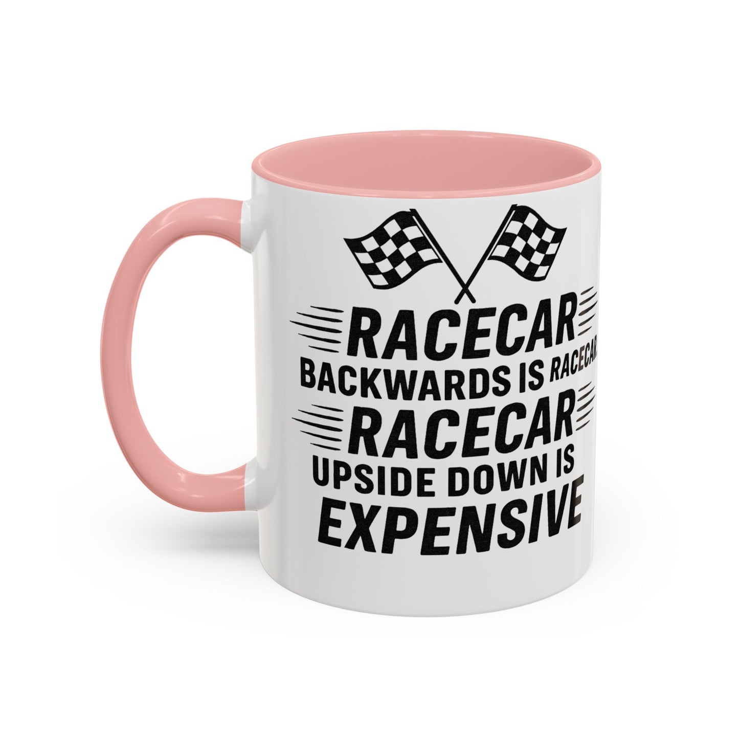 Racecar Backwards 2-Tone Coffee Mug