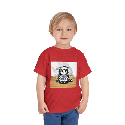 Naughty Cat Toddler Unisex Short Sleeve Crewneck Tee
