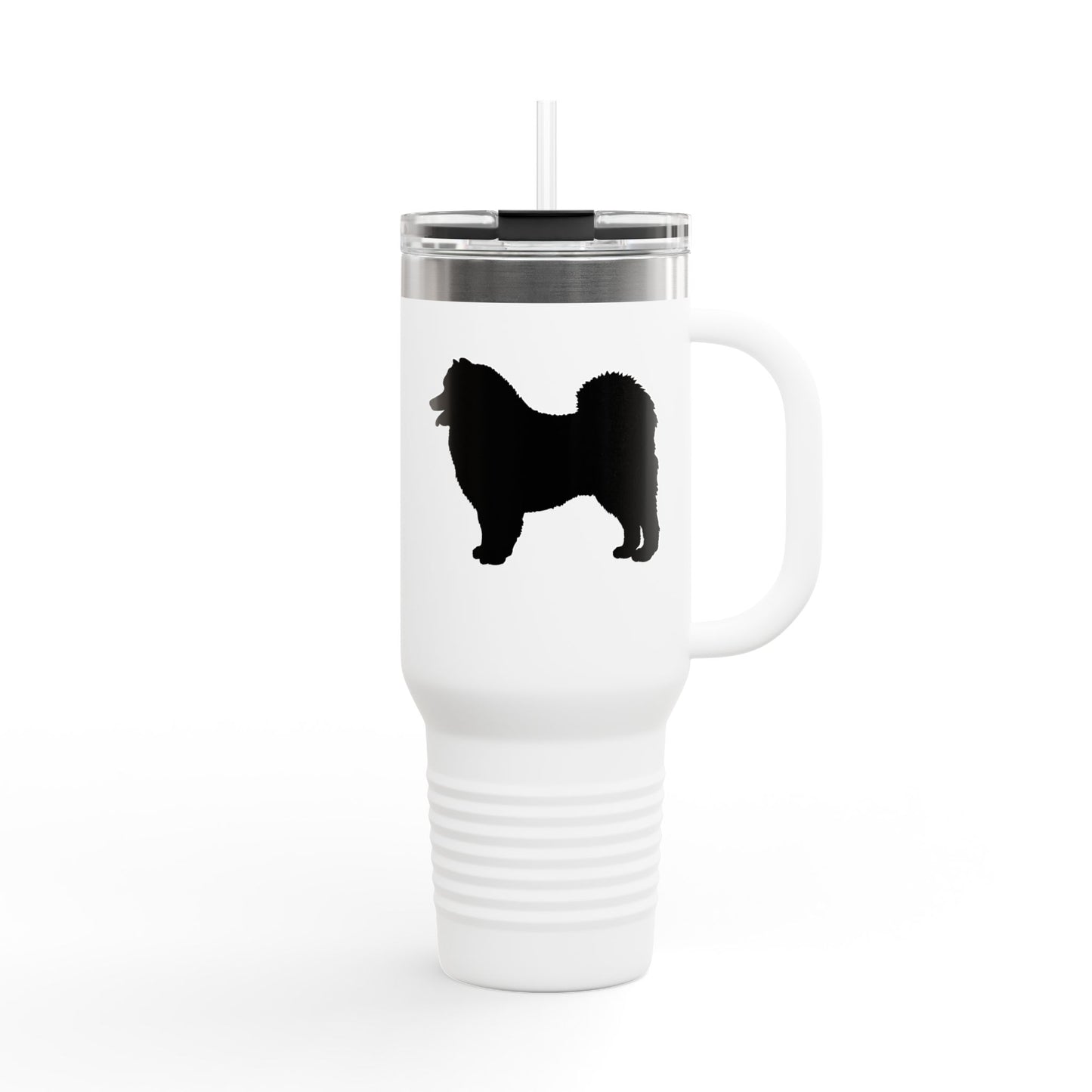 Samoyed Silhouette Insulated Travel Mug