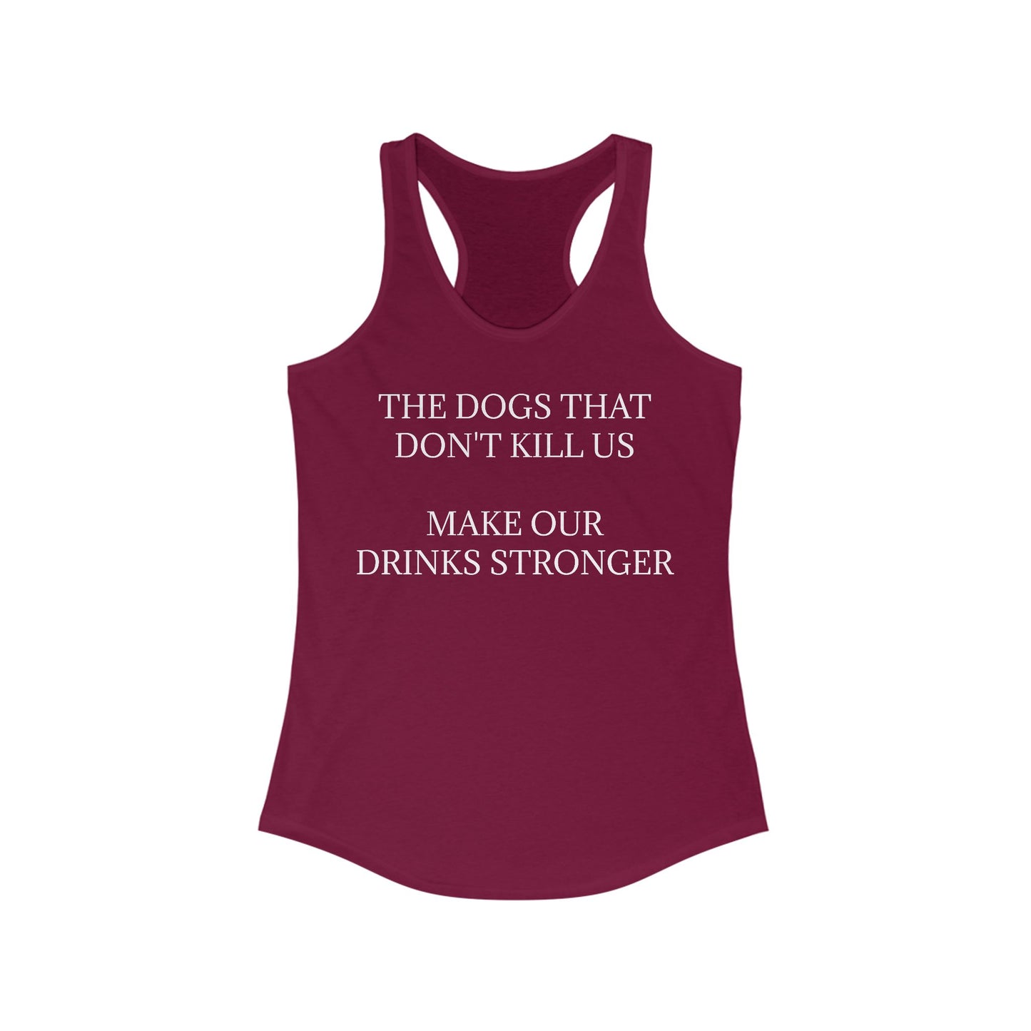 Drinks Stronger Women's Racerback Tank