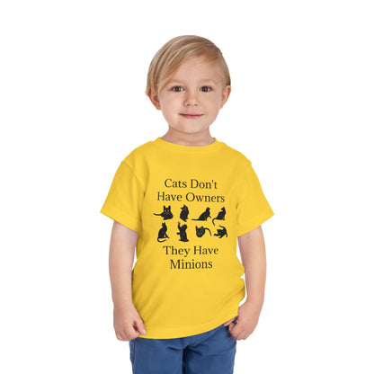 Cat Minions Toddler Unisex Short Sleeve Crewneck Tee