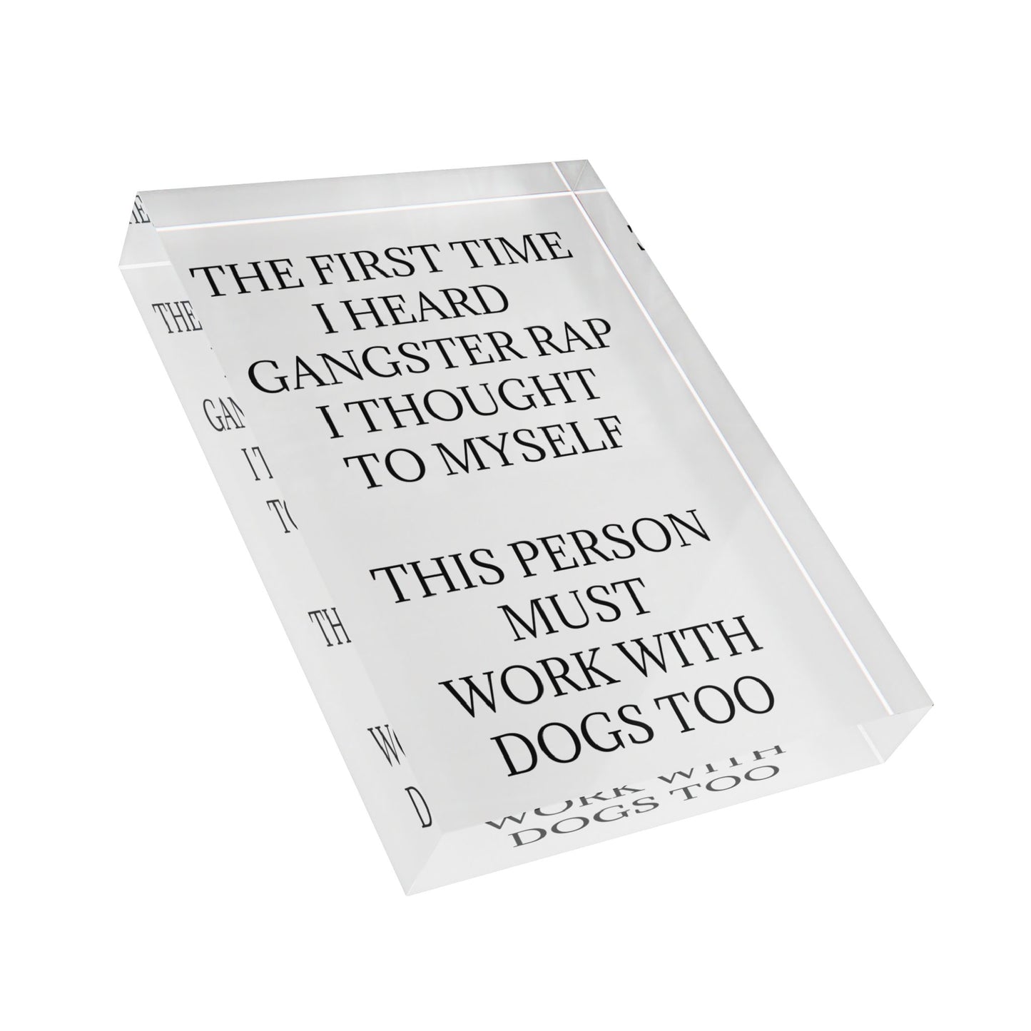 Gangster Rap Acrylic Photo Block