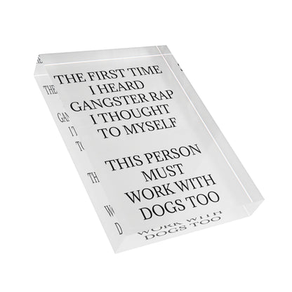 Gangster Rap Acrylic Photo Block