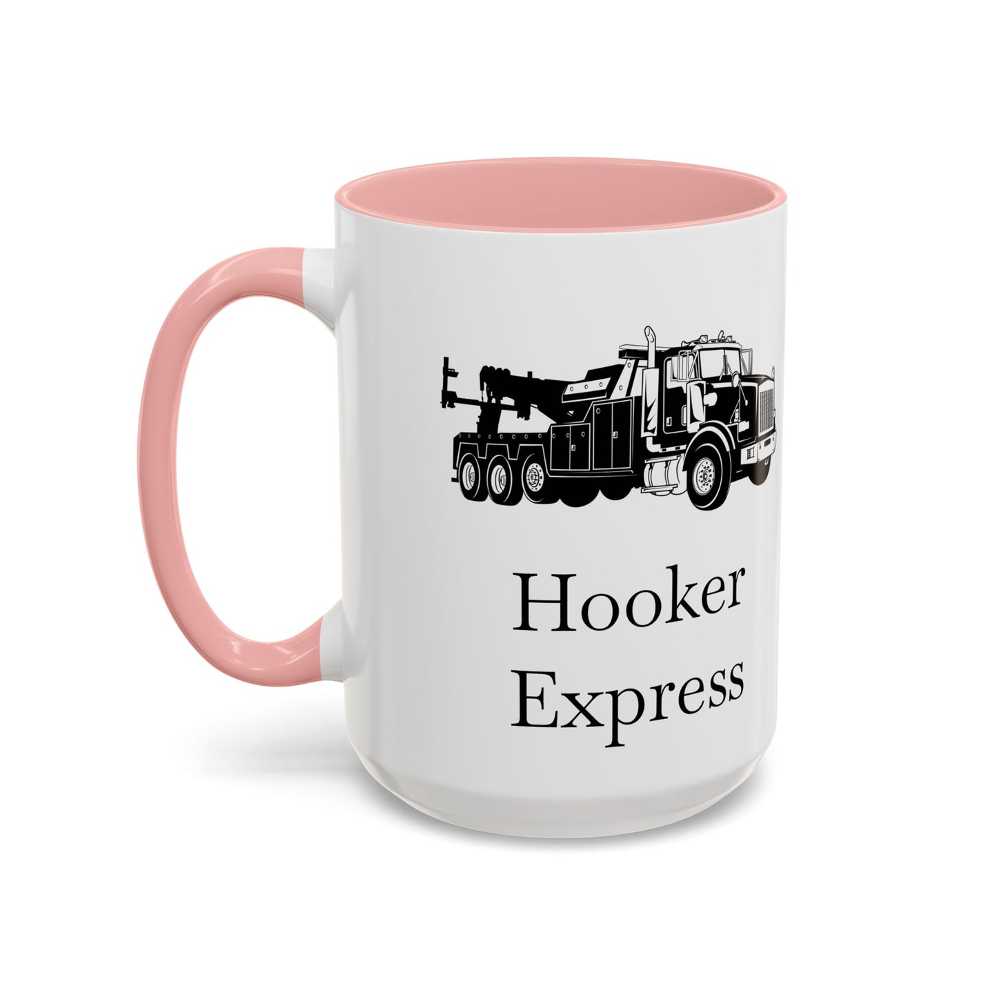 H**ker Express Heavy Tow Truck 2-Tone Coffee Mug