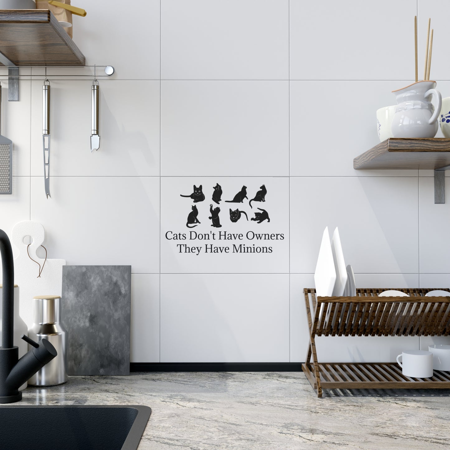 Cat Minions Ceramic Photo Tile