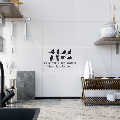 Cat Minions Ceramic Photo Tile