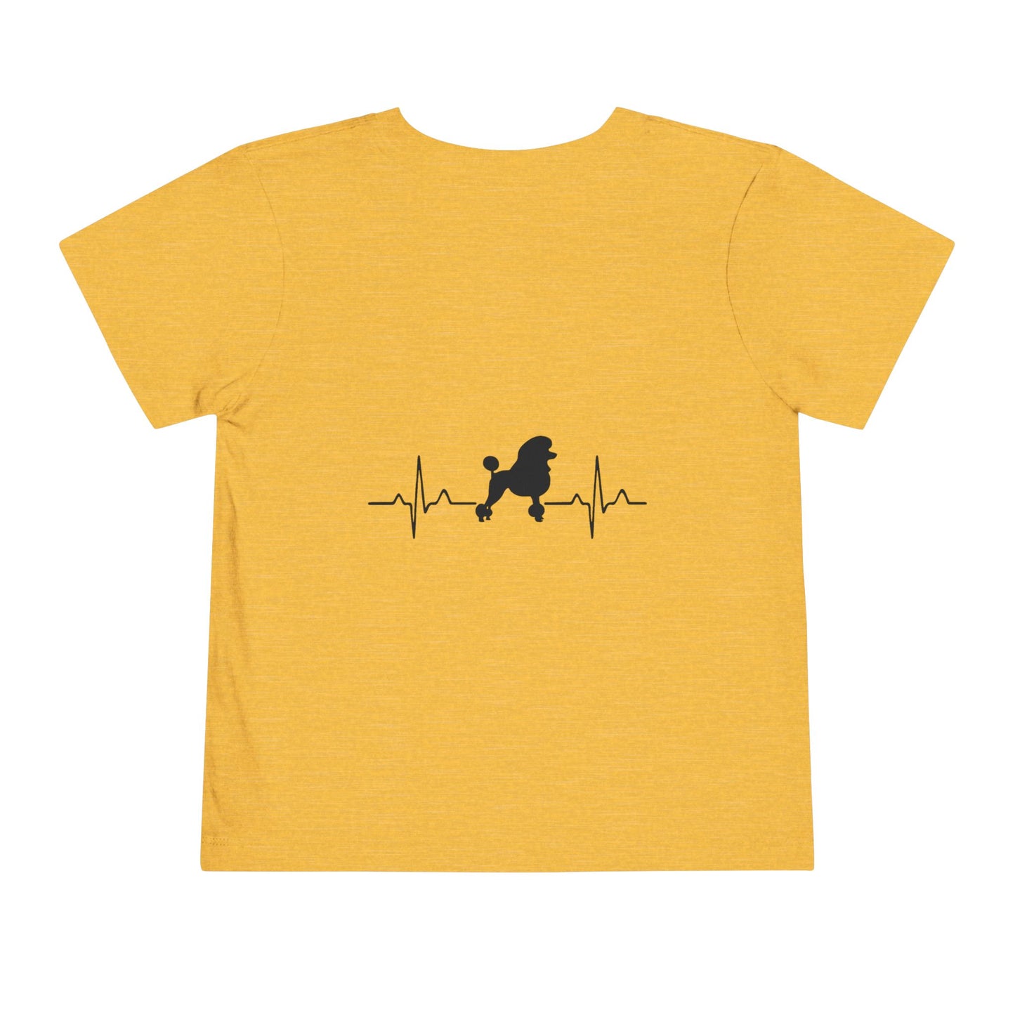My Heart Beats For Poodles Toddler Unisex Short Sleeve Crewneck Tee