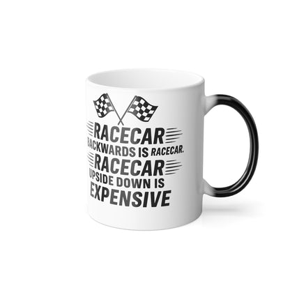 Racecar Backwards Color Changing Mug