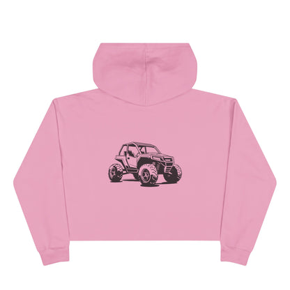 Off The Beaten Path Side By Side Women's Crop Hoodie