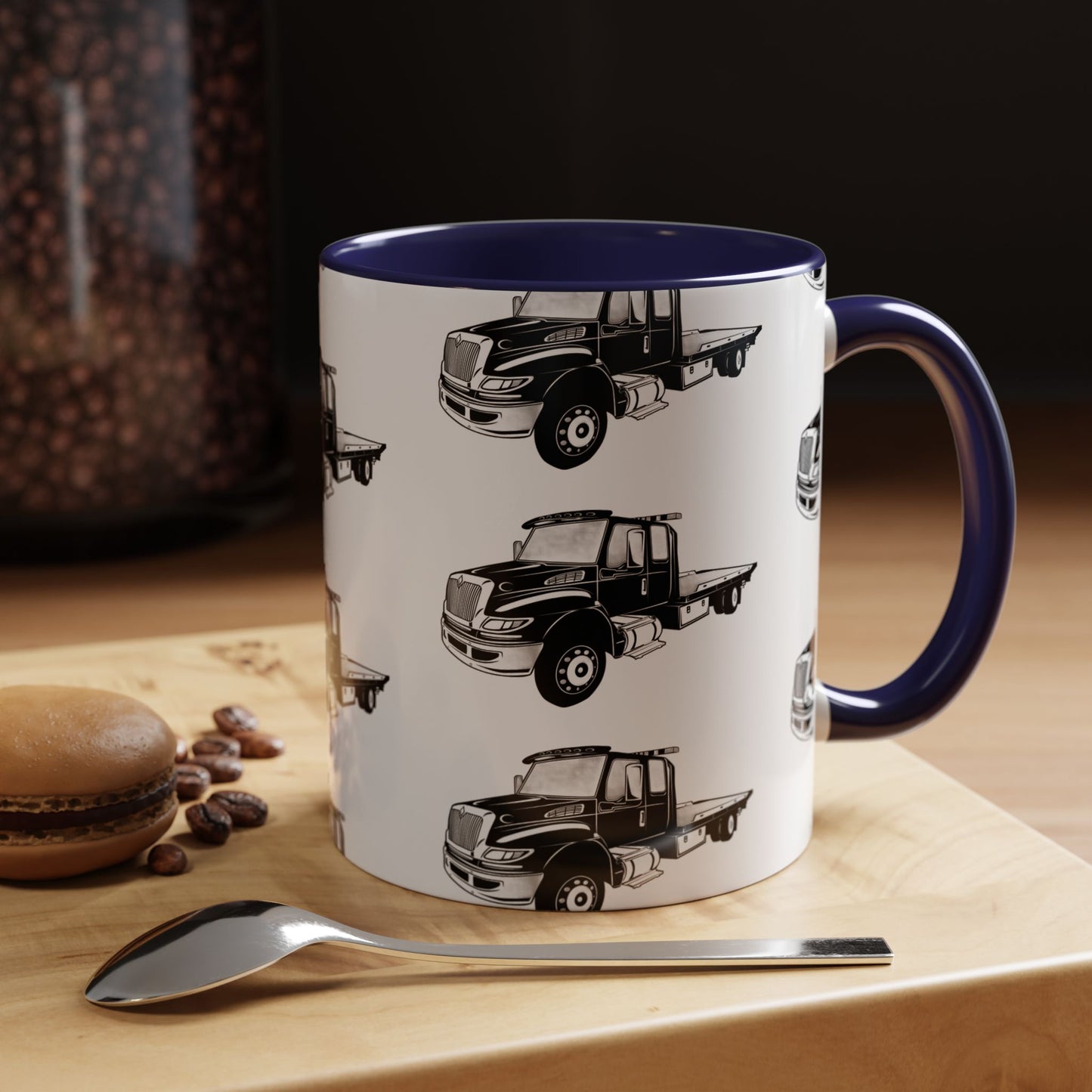 Flatbed Tow Truck 2-Tone Coffee Mug