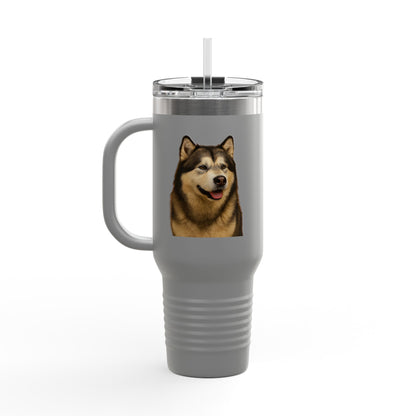 Malamute Head Insulated Travel Mug