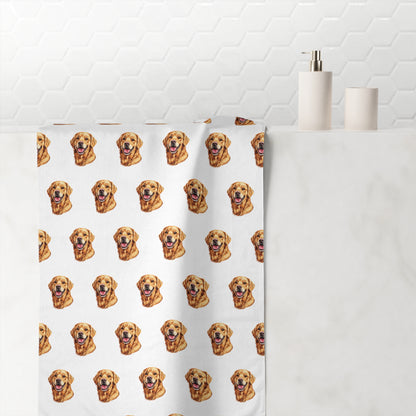 Golden Head Mink-Cotton  Beach Towel