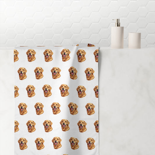 Golden Head Mink-Cotton  Beach Towel