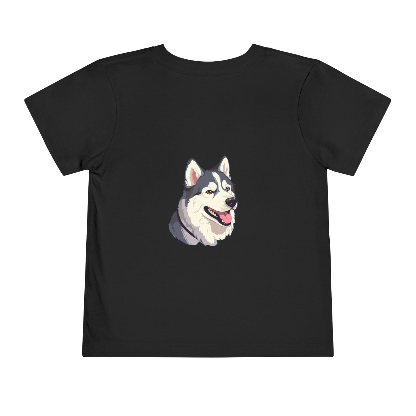 Malamute Head Toddler Unisex Short Sleeve Crewneck Tee