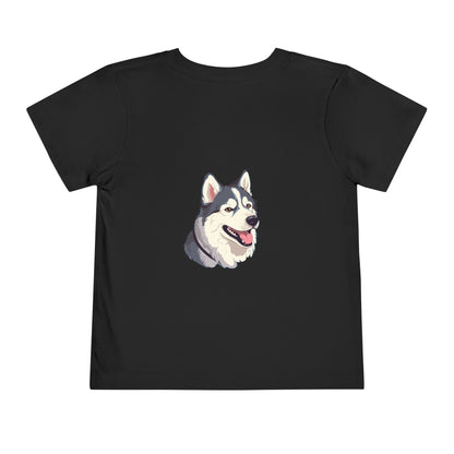 Malamute Head Toddler Unisex Short Sleeve Crewneck Tee