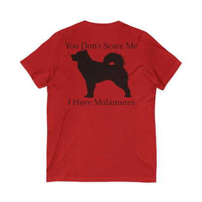 You Don't Scare Me Unisex Short Sleeve V-Neck Tee
