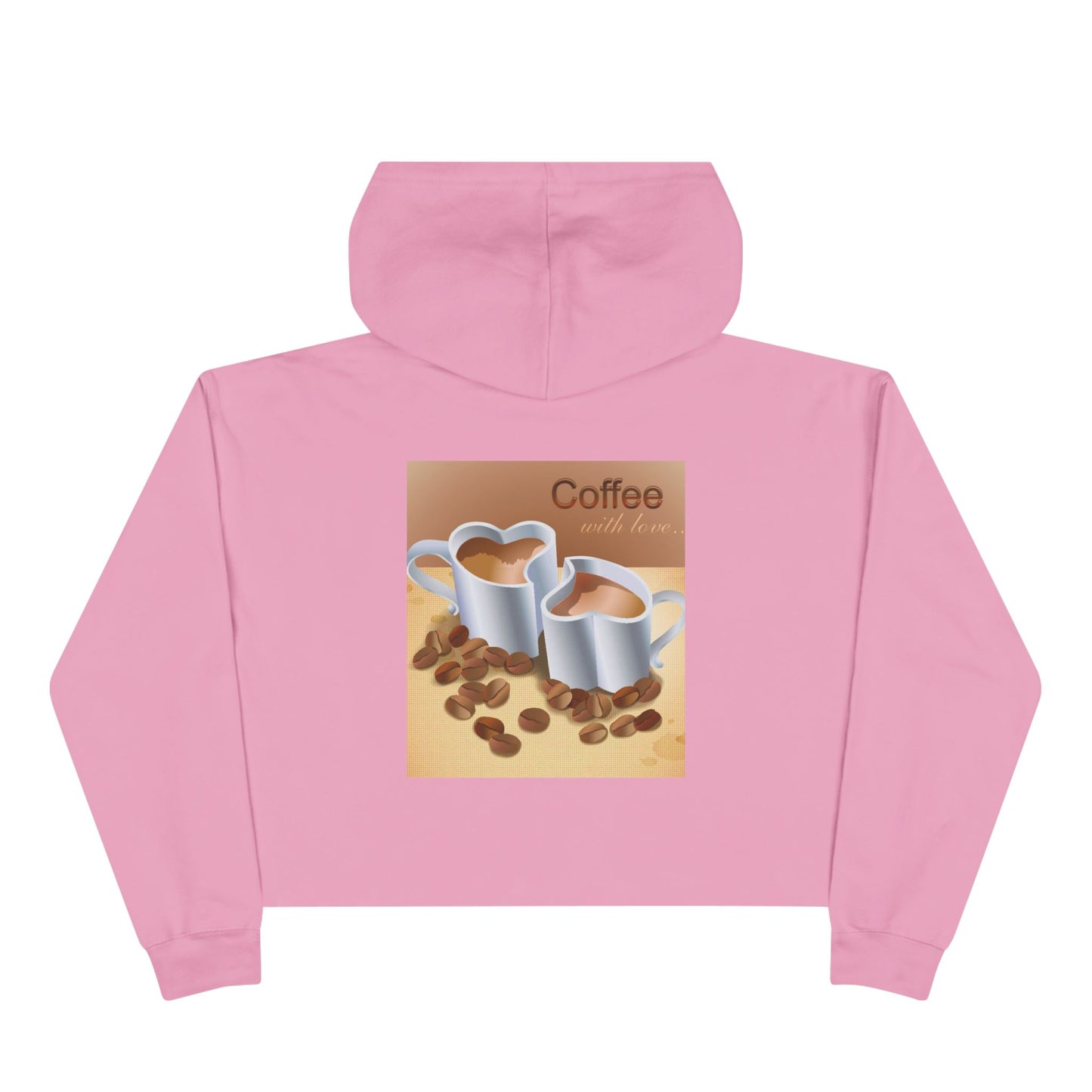 Coffee With Love Women's Crop Hoodie