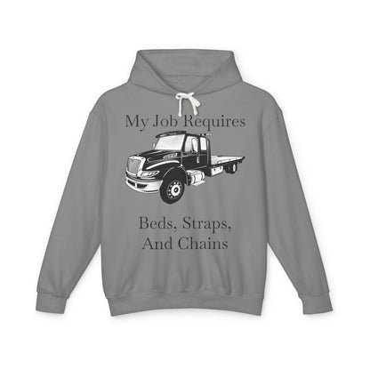 Beds, Straps, And Chains Unisex Lightweight Hoodie