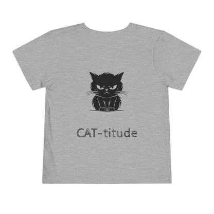 CAT-titude Toddler Unisex Short Sleeve Crewneck Tee
