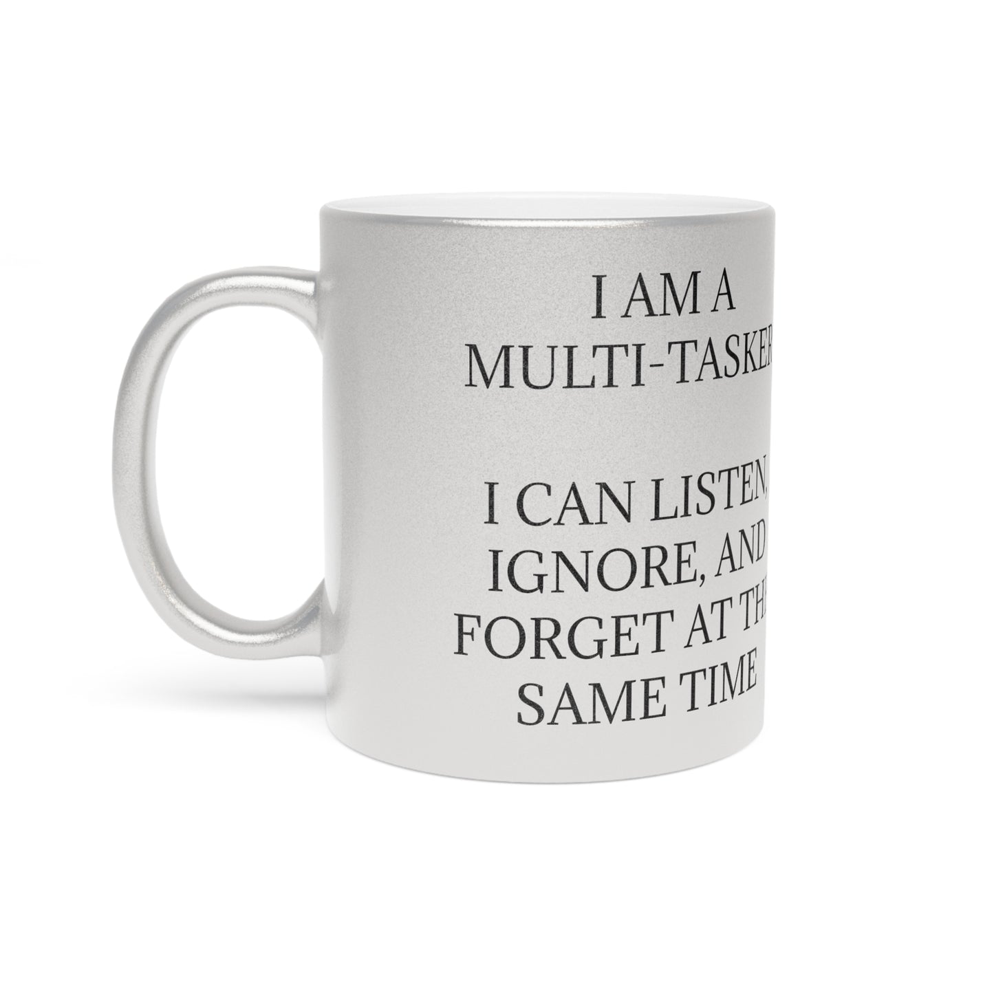 Multi-Tasker Metallic Coffee Mug