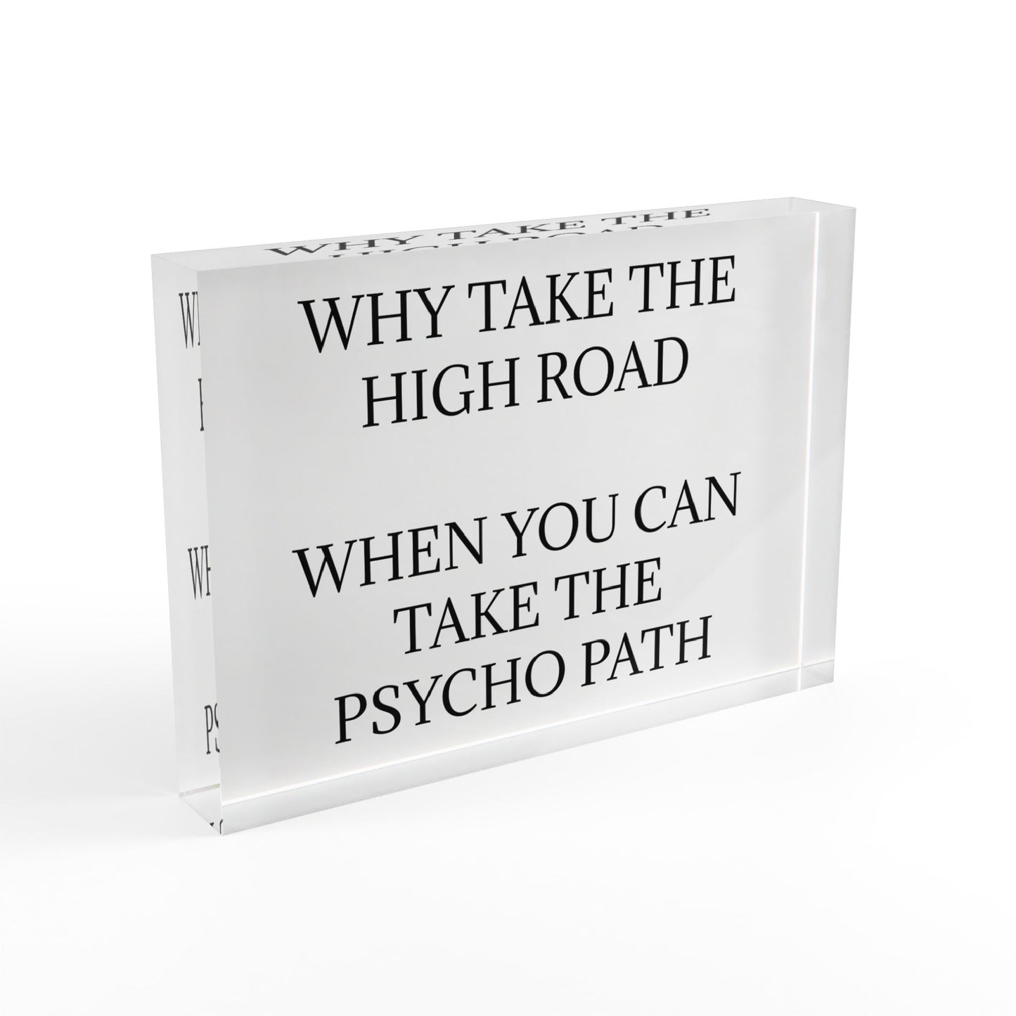 Psycho Path Acrylic Photo Block